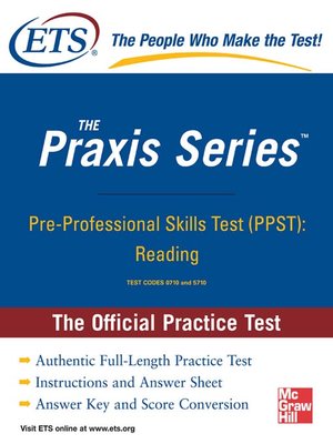 cover image of Pre-Professional Skills Test (PPST)